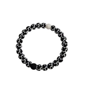 Lokai Unisex Mickey Mouse Ears Silicone Balance Bracelet Black White - Small
